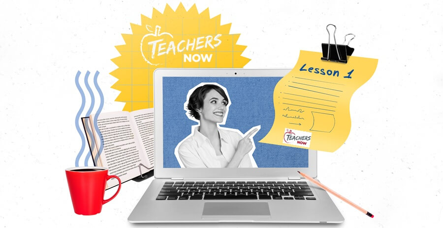 teachers now teacher with laptop